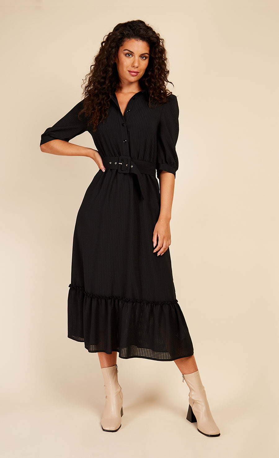 Little mistress black store midi dress