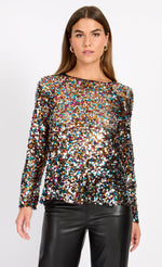 Multi Sequin Top by Vogue Williams