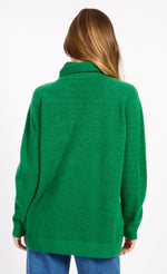 Green Knit Roll Neck Jumper by Vogue Williams