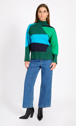 Colour Block Knit Jumper by Vogue Williams