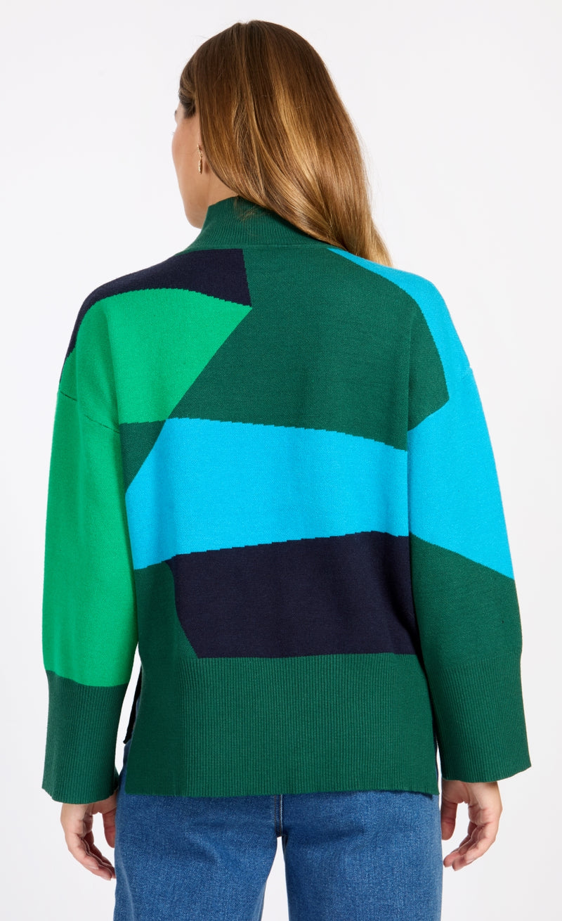 Colour Block Knit Jumper by Vogue Williams