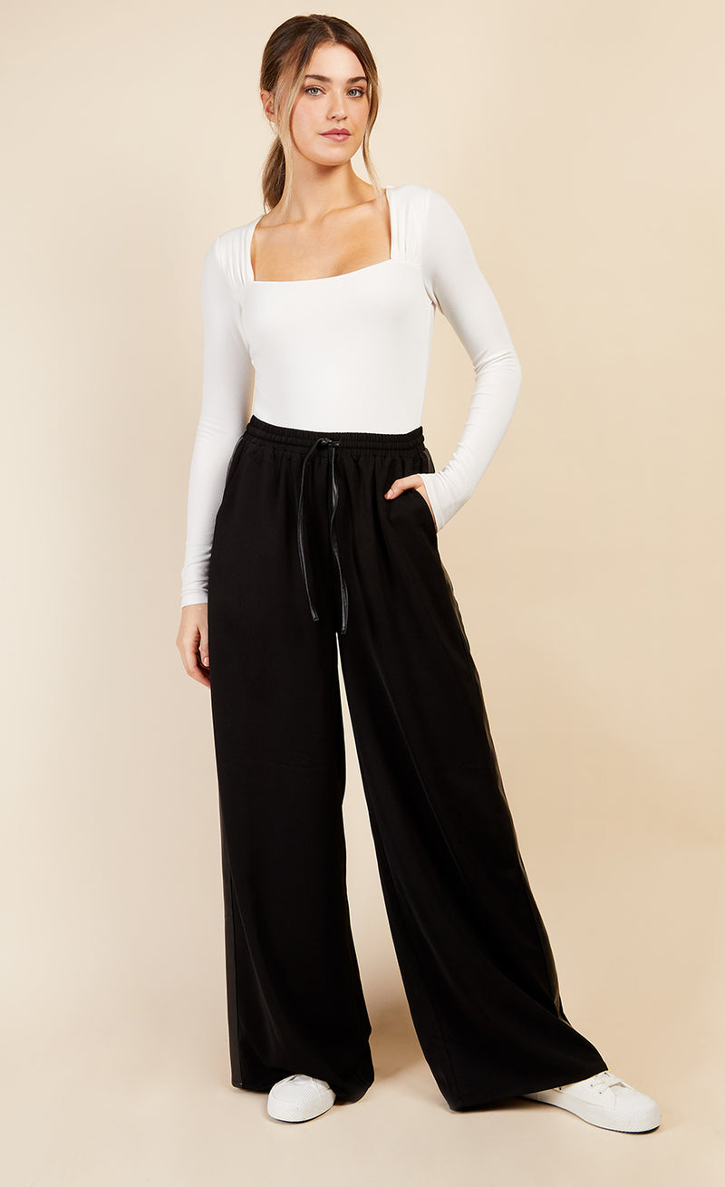 Ming Cuffed Pant With Side Stripe by Alice + Olivia at ORCHARD MILE
