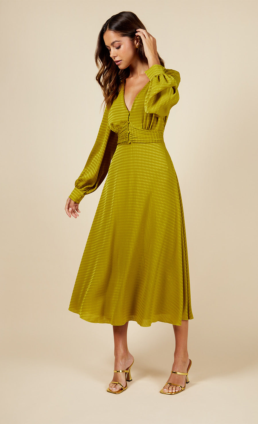 Little mistress cheap mustard dress