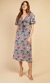 Floral Print Tie Detail Midaxi Dress by Vogue Williams