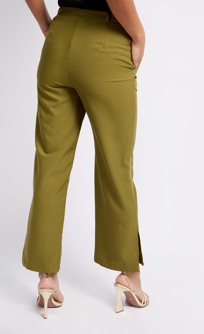 Olive Green Trousers by Vogue Williams
