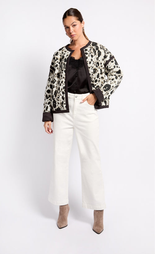 Animal Print Quilted Jacket by Vogue Williams