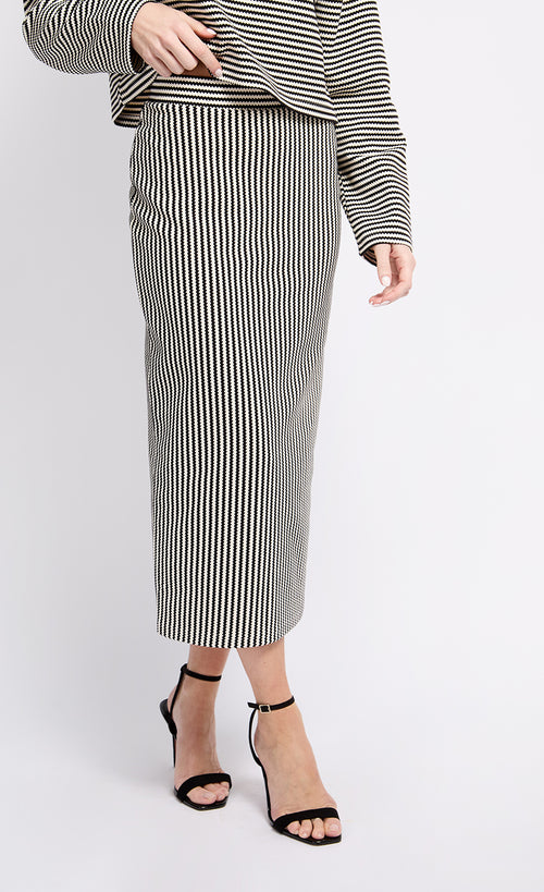 Stripe Top Midaxi Skirt by Vogue Williams