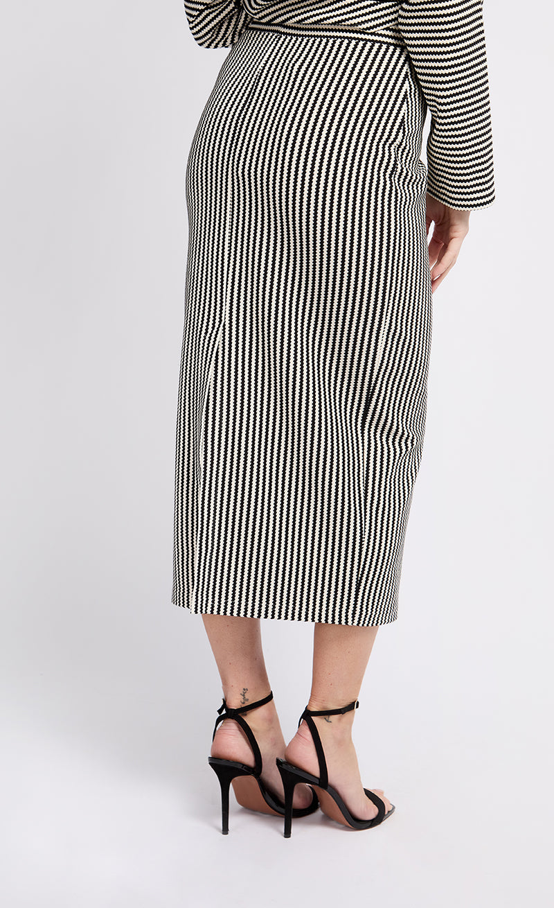 Stripe Midaxi Skirt by Vogue Williams