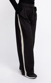 Black Contrast Side Stripe Trousers by Vogue Williams