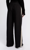 Black Contrast Side Stripe Trousers by Vogue Williams