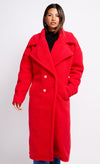 Red Teddy Coat by Vogue Williams