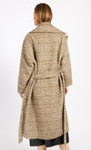 Oatmeal Wool Blend Coat by Vogue Williams