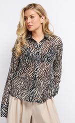 Animal Sequin Print Shirt by Vogue Williams