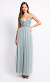 Grey Embellished Maxi Dress