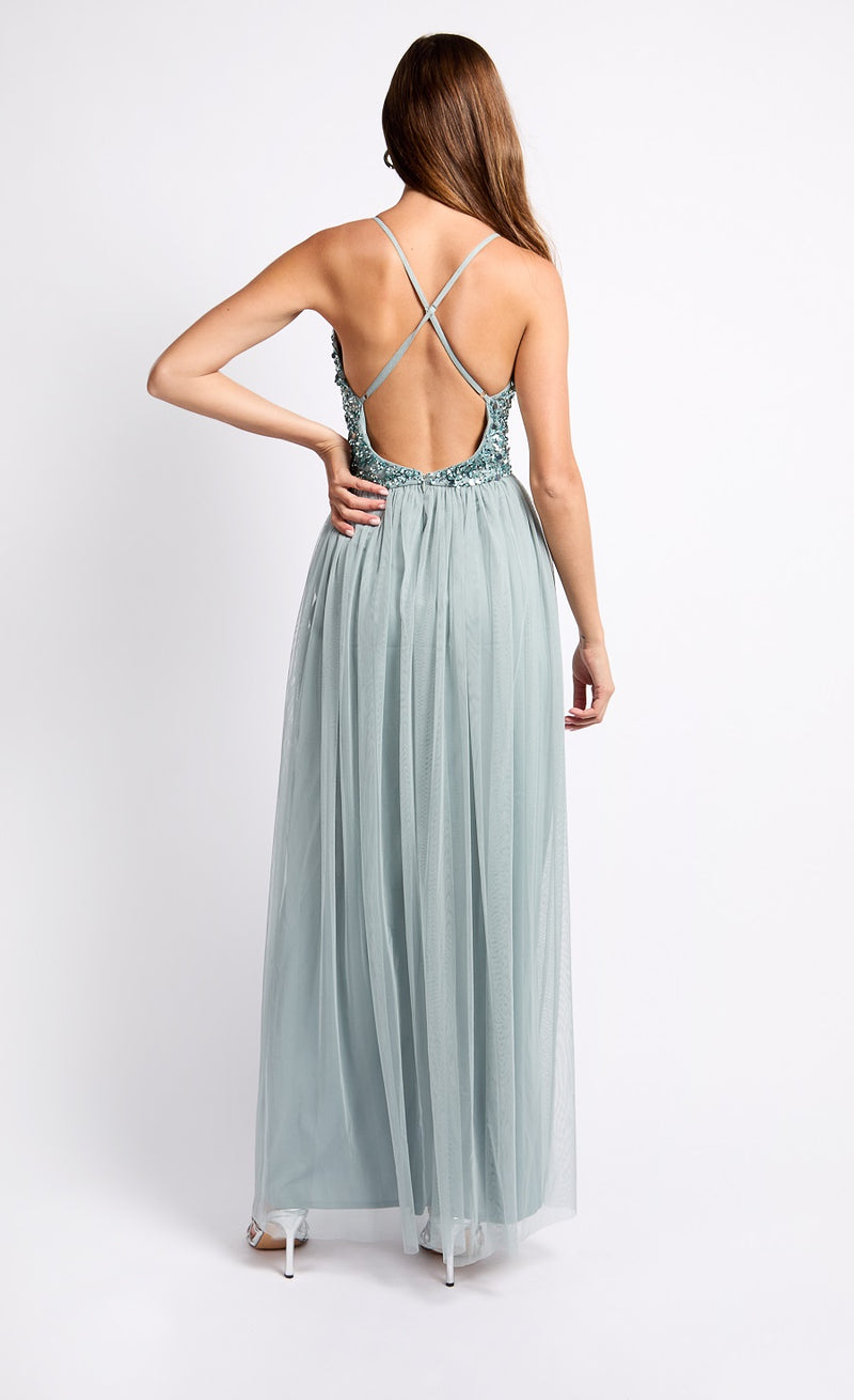 Little mistress grey maxi best sale