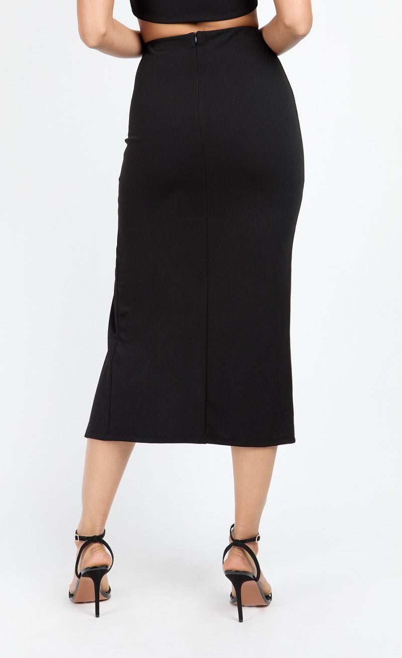 Black Midi Skirt by Chloe Lewis