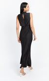 Black Slinky Embellished Maxi Dress by Chloe Lewis