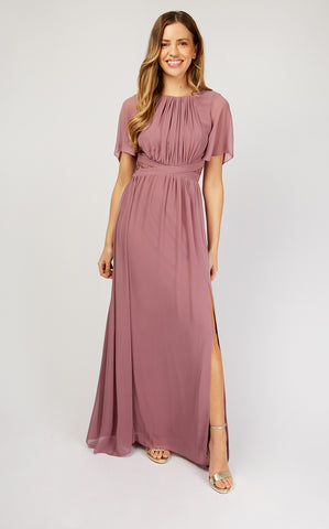 Mauve maxi dress clearance casual